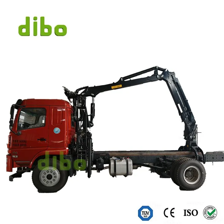 Logging Truck With Crane